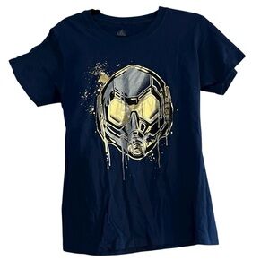 NWT Disney Ant-Man Dark Blue Tee with Yellow and White Graphic Tee